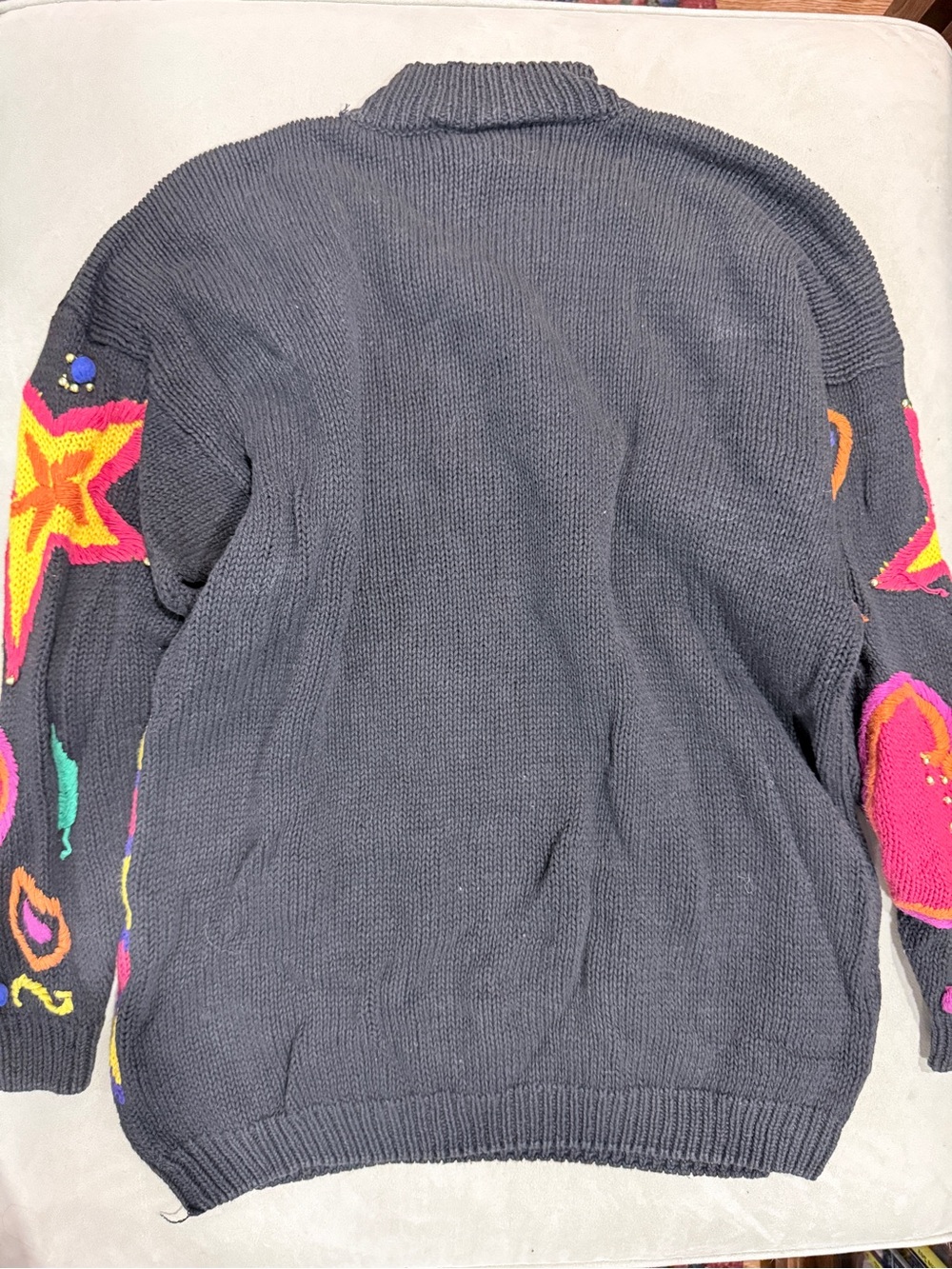 Vintage 80s Golden Girls Colorful Sweater 2X - Picture 4 of 5